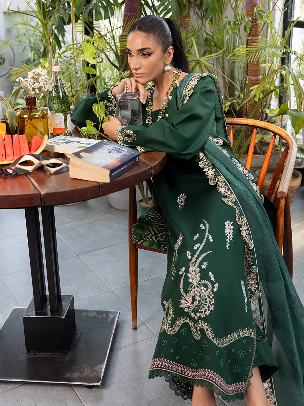 Izel | Meadow Muse Embroidered Lawn 25 | NOORE - Official Izel stockist in UK - Sakeena London