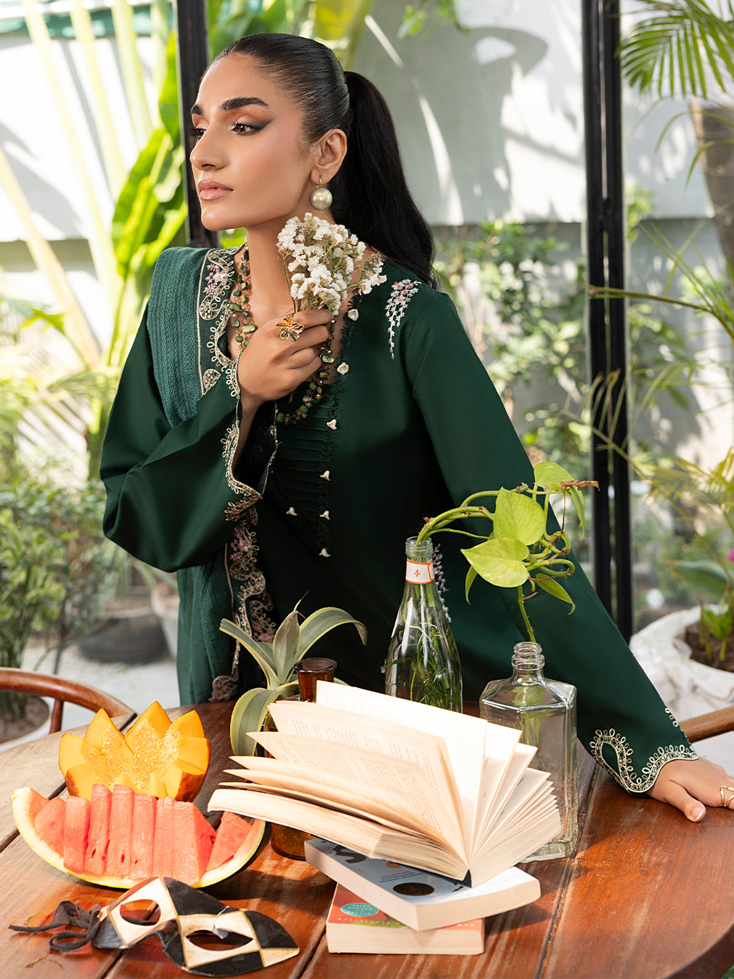 Izel | Meadow Muse Embroidered Lawn 25 | NOORE - Official Izel stockist in UK - Sakeena London