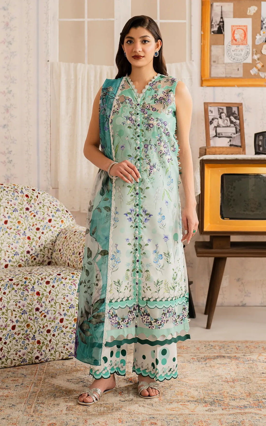 Asifa and Nabeel | Meraki Vintage 25 | Nazneen (MVL25-15) - Official Asifa and Nabeel stockist in UK - Sakeena London