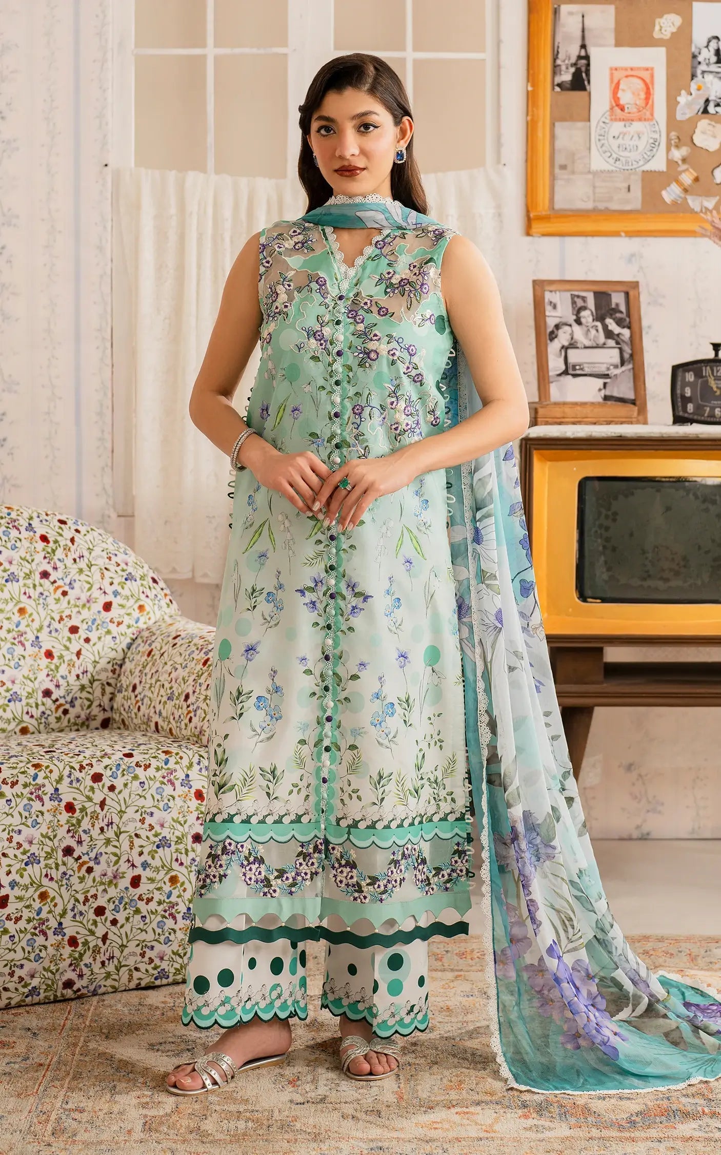 Asifa and Nabeel | Meraki Vintage 25 | Nazneen (MVL25-15) - Official Asifa and Nabeel stockist in UK - Sakeena London