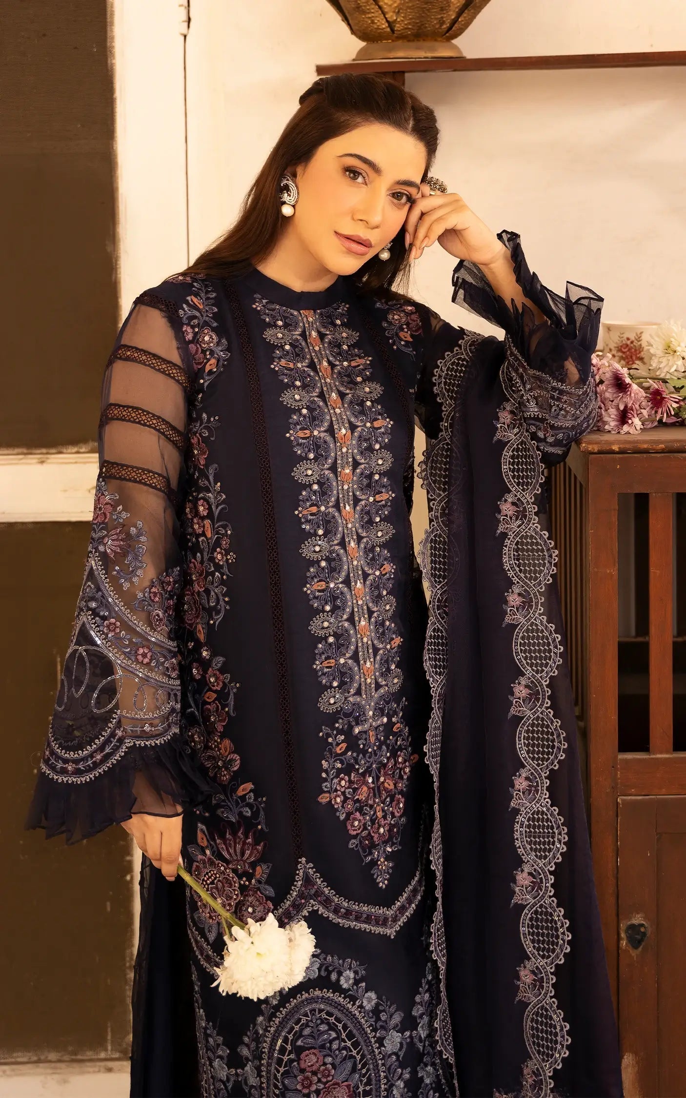 Asifa and Nabeel | Sunehri Eid 25 | Neelum-(SEF25-05) - Official Asifa and Nabeel stockist in UK - Sakeena London