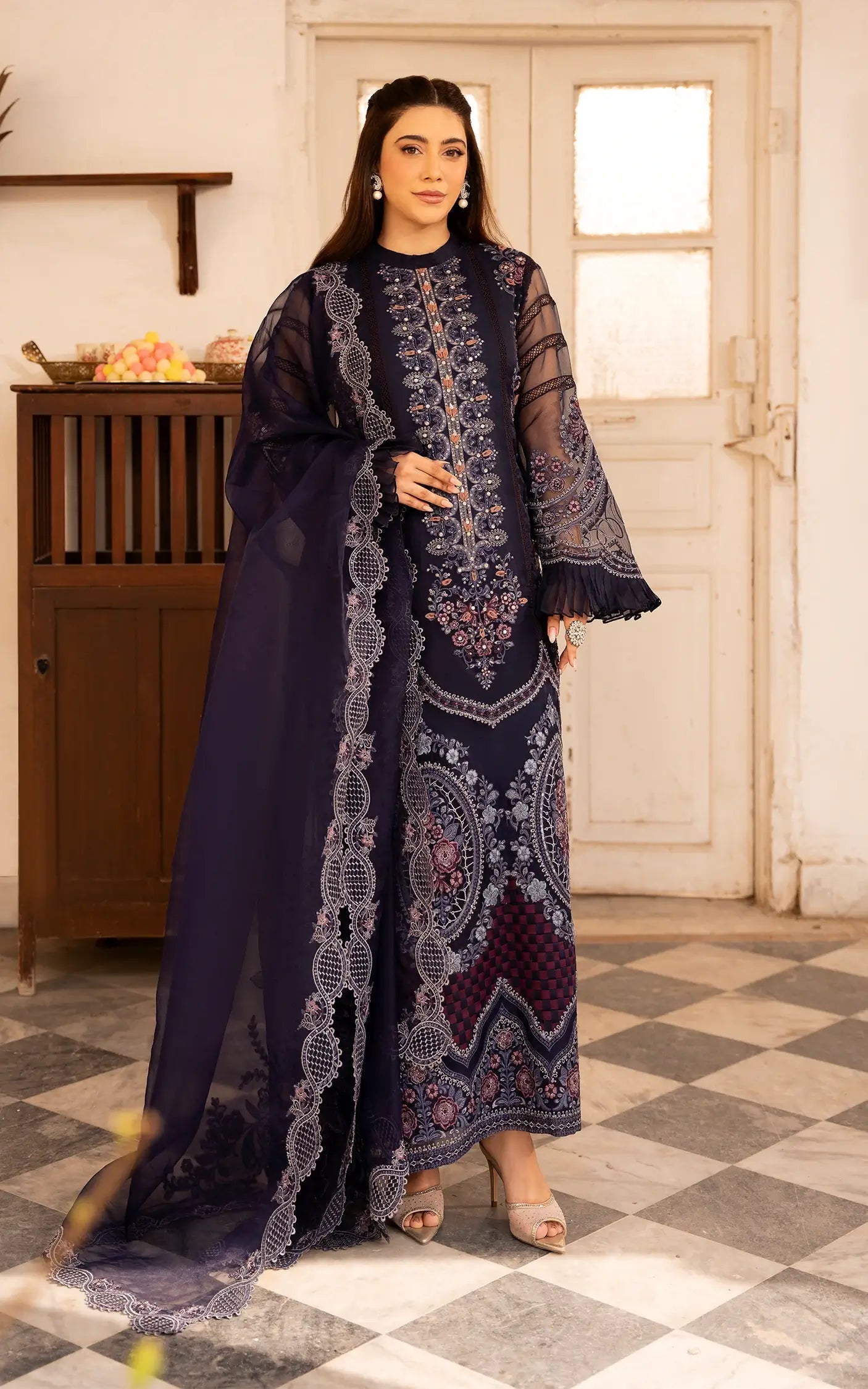 Asifa and Nabeel | Sunehri Eid 25 | Neelum-(SEF25-05) - Official Asifa and Nabeel stockist in UK - Sakeena London