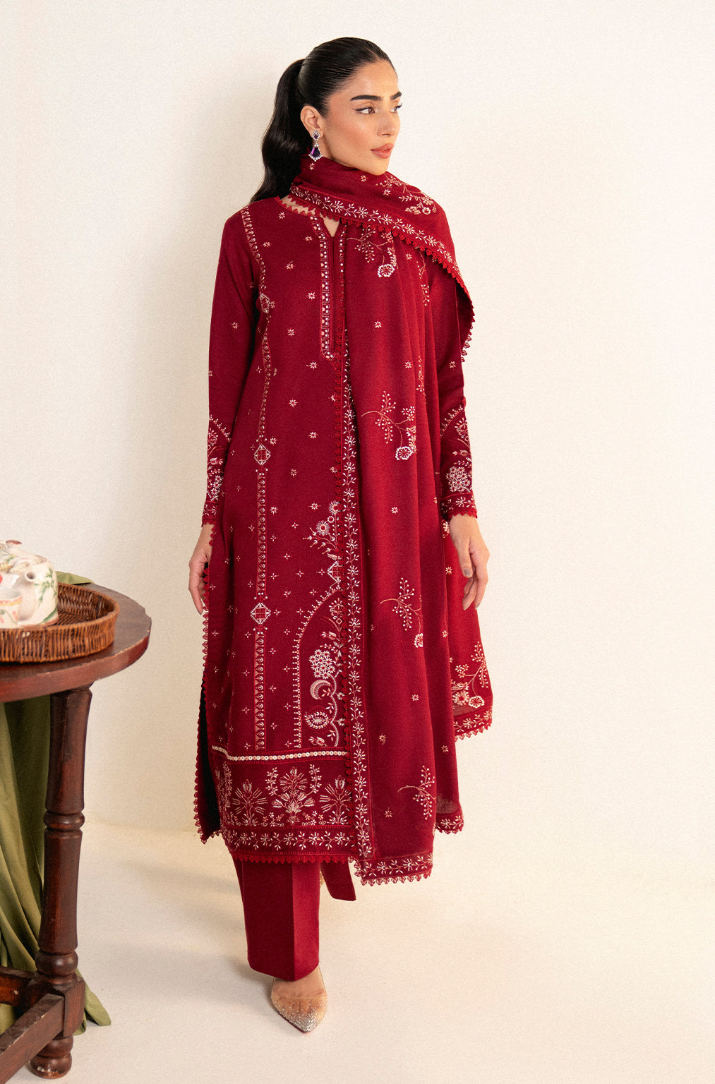 Neeshay | Fall Pret 24 | Crimson - Official Neeshay stockist in UK - Sakeena London