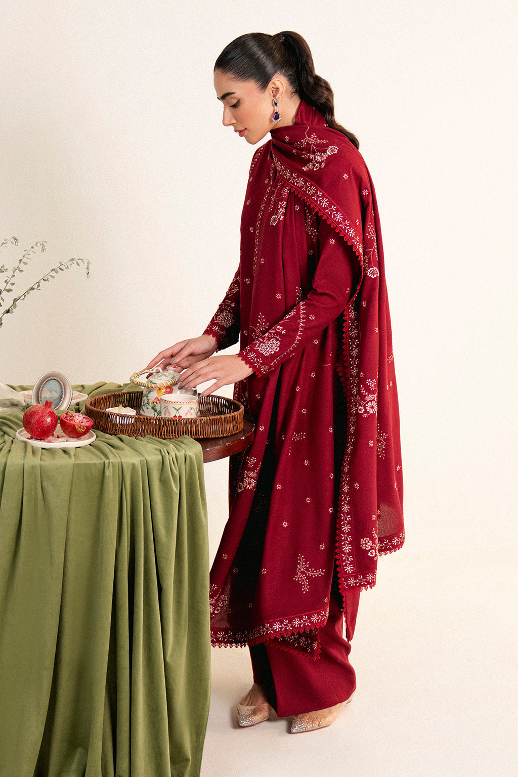 Neeshay | Fall Pret 24 | Crimson - Official Neeshay stockist in UK - Sakeena London
