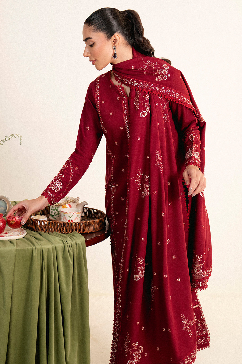Neeshay | Fall Pret 24 | Crimson - Official Neeshay stockist in UK - Sakeena London