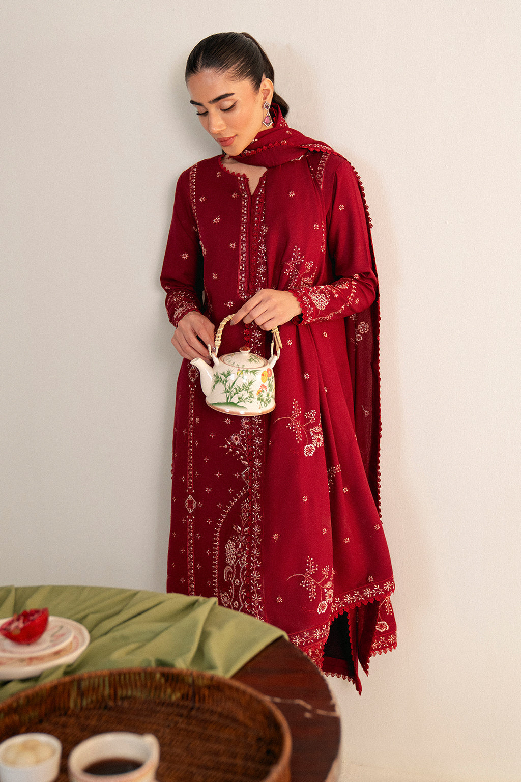Neeshay | Fall Pret 24 | Crimson - Official Neeshay stockist in UK - Sakeena London
