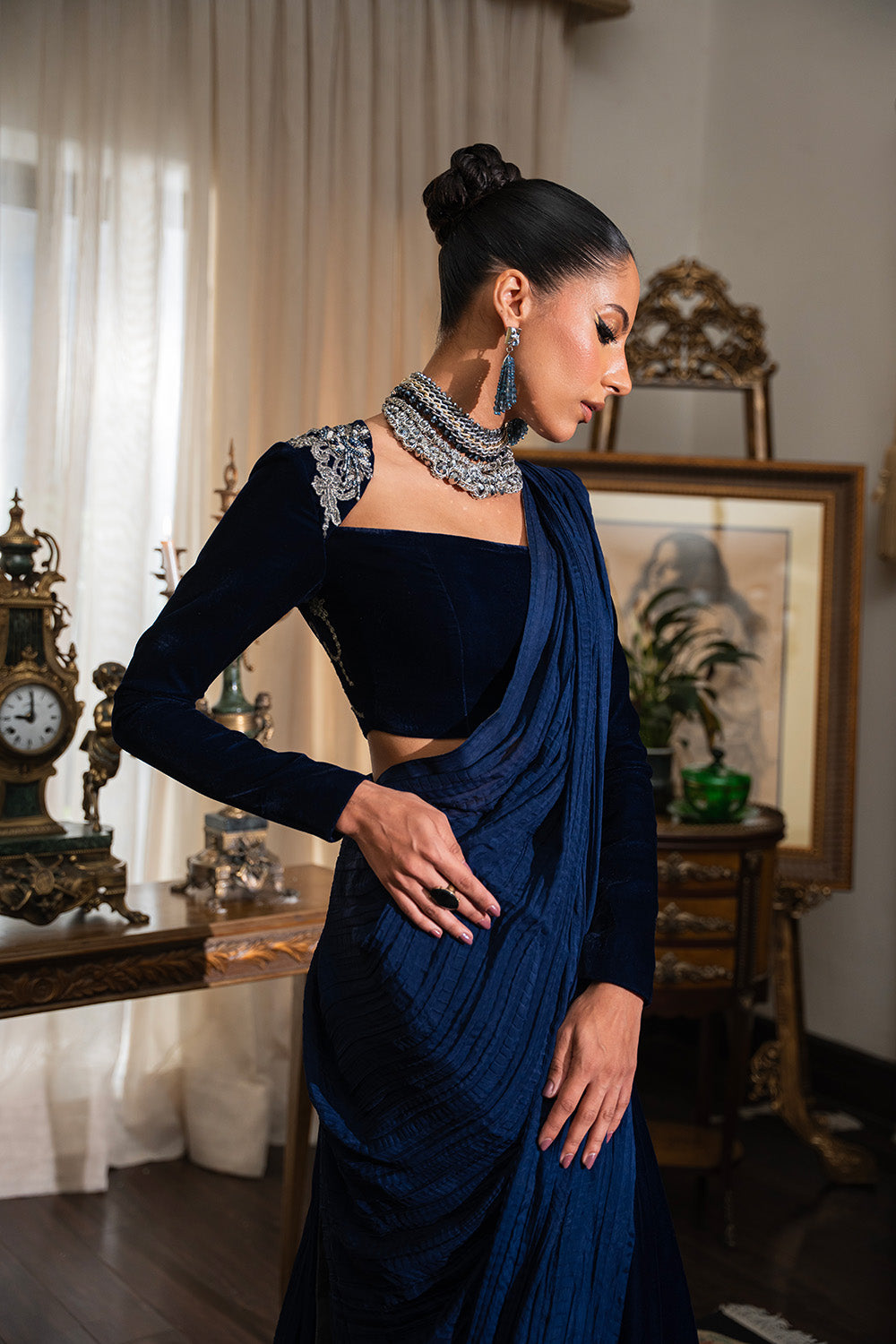 Nilofer Shahid | Aatish the Fire Within | Mehtab (Sari) Ã¢ÂÂ Aatish The Fire within - Official Nilofer Shahid stockist in UK - Sakeena London