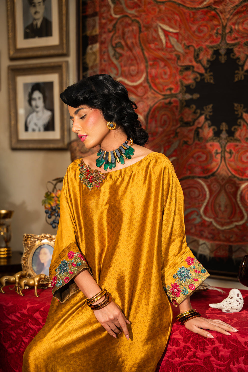 Nilofer Shahid | Aatish the Fire Within | Sunehri (1pc) Ã¢ÂÂ Aatish The Fire within - Official Nilofer Shahid stockist in UK - Sakeena London