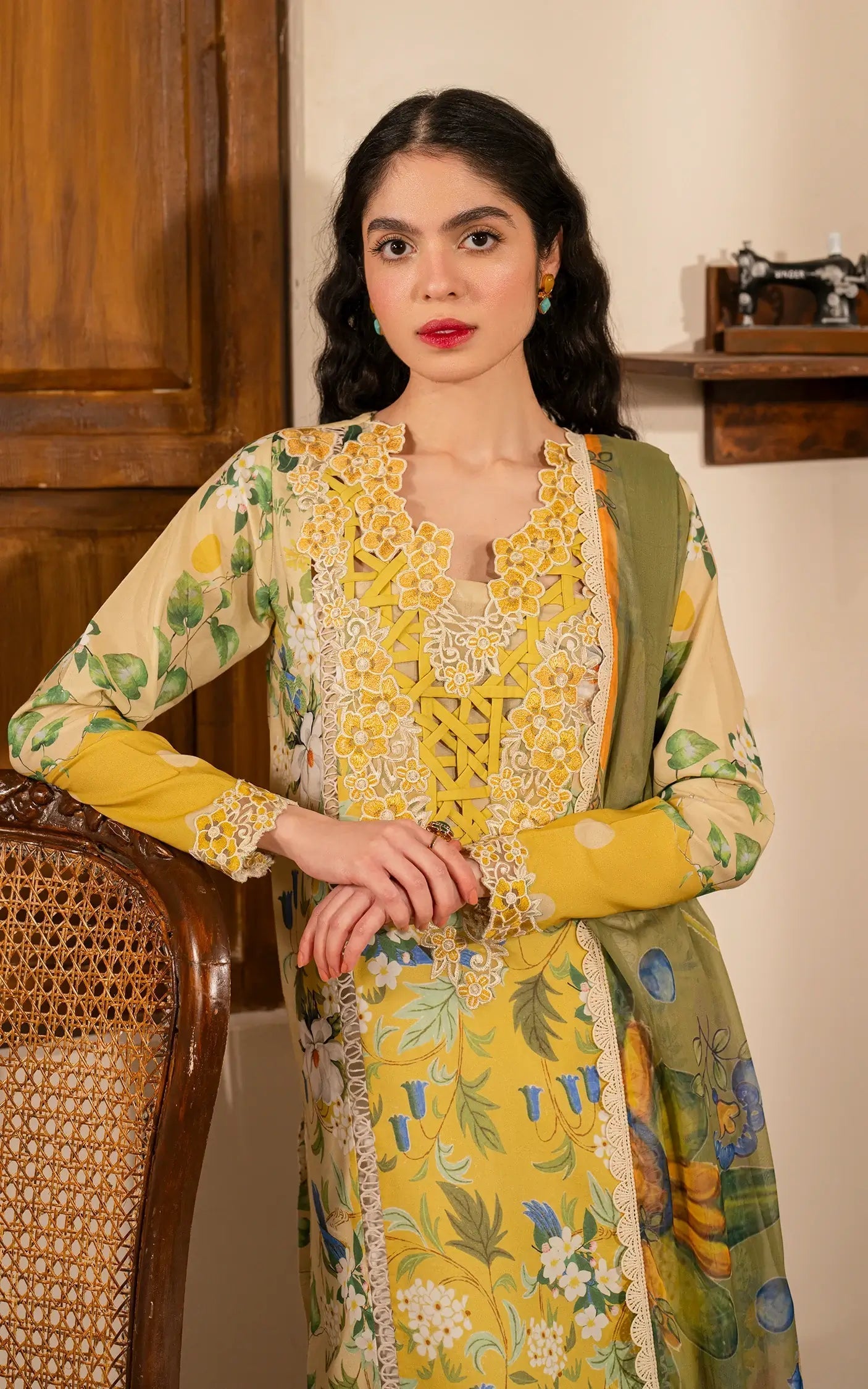 Asifa and Nabeel | Meraki Vintage 25 | Nimbu Pani (MVL25-04) - Official Asifa and Nabeel stockist in UK - Sakeena London