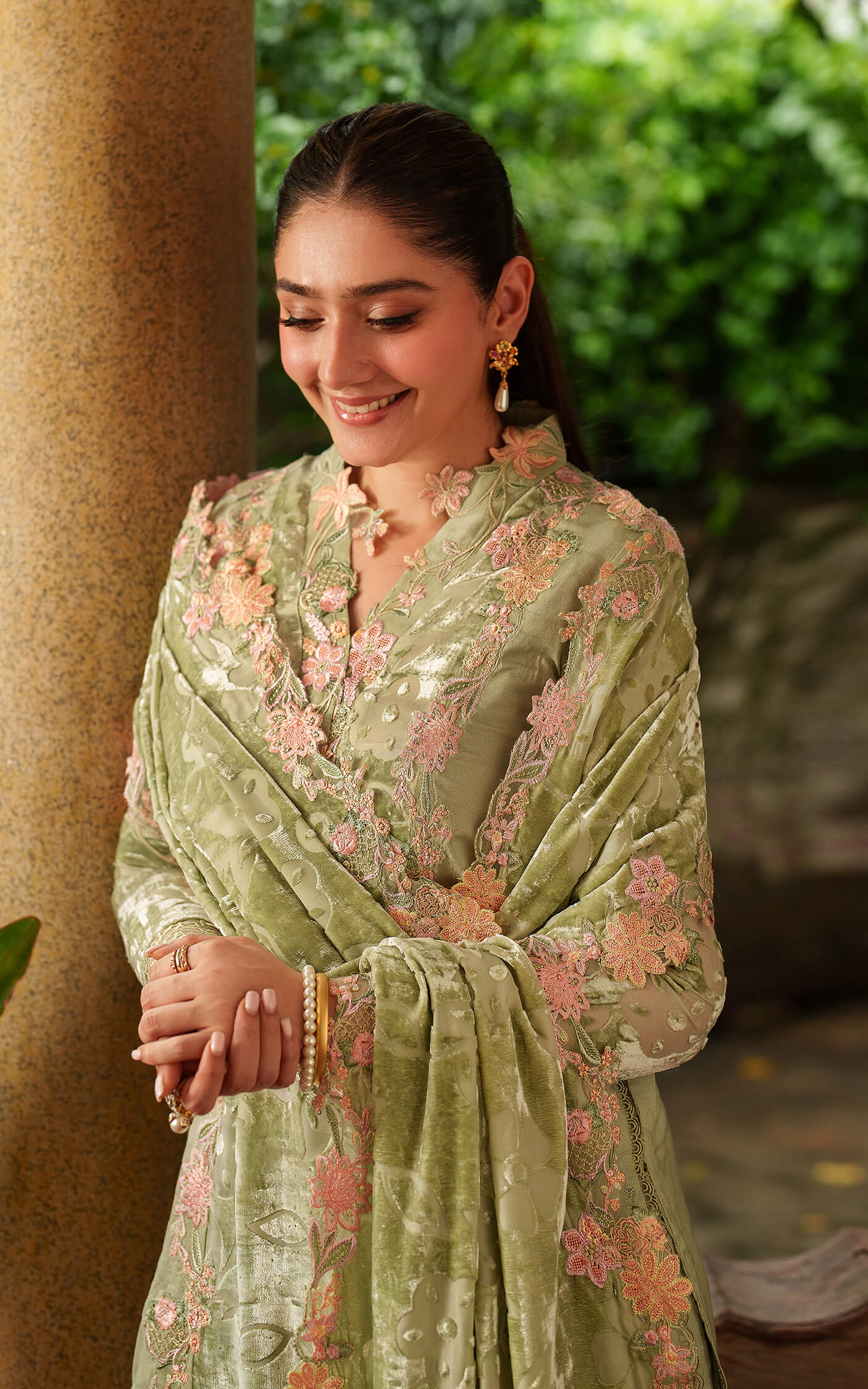 Asifa and Nabeel | Pashmina Luxe 25 | Noir LWC25-04 - Official Asifa and Nabeel stockist in UK - Sakeena London