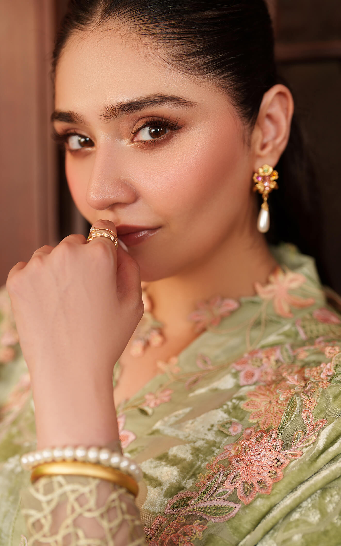 Asifa and Nabeel | Pashmina Luxe 25 | Noir LWC25-04 - Official Asifa and Nabeel stockist in UK - Sakeena London
