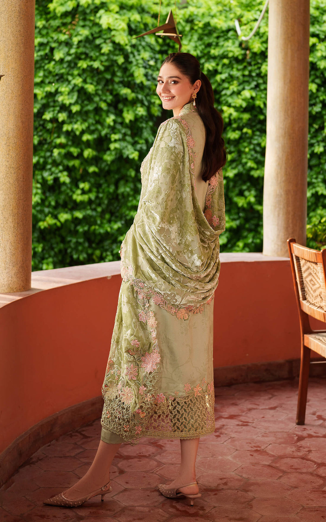 Asifa and Nabeel | Pashmina Luxe 25 | Noir LWC25-04 - Official Asifa and Nabeel stockist in UK - Sakeena London