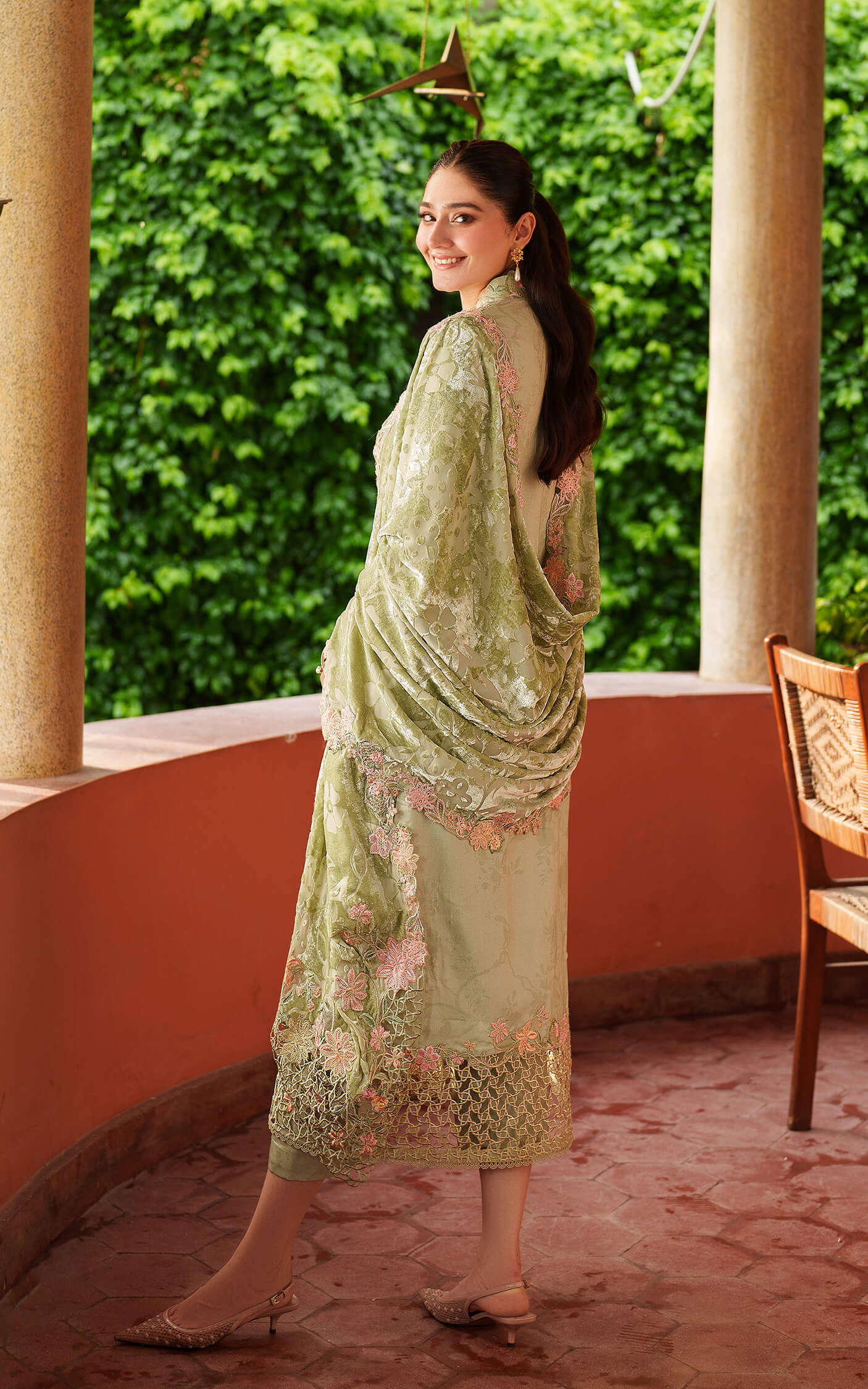 Asifa and Nabeel | Pashmina Luxe 25 | Noir LWC25-04 - Official Asifa and Nabeel stockist in UK - Sakeena London