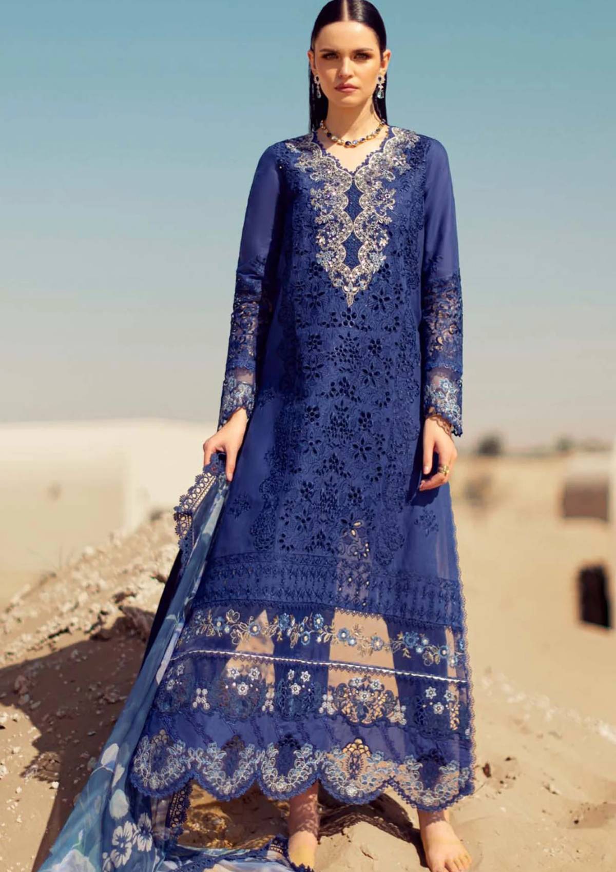 Lawn Collection - Noor - Saadia Asad - Eid Handwork - Laserkari 24 - NEH24#12
