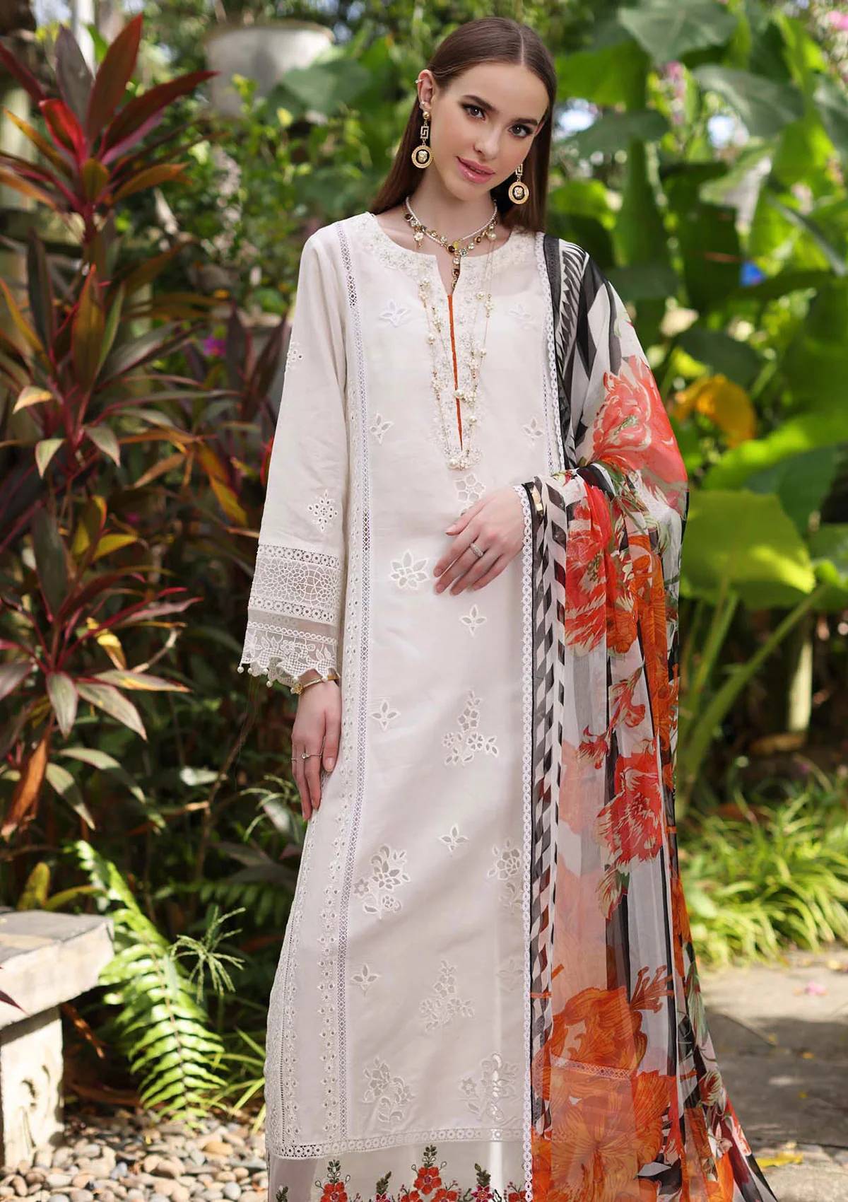 Lawn Collection - Noor - Saadia Asad - Luxe Chikankari - NSC24#6-B
