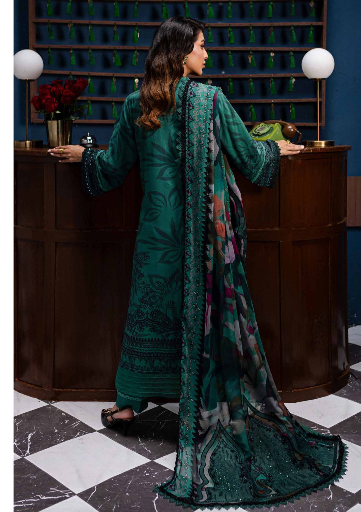 Nureh | Gardenia Lawn | NSG -160 - Official Nureh stockist in UK - Sakeena London