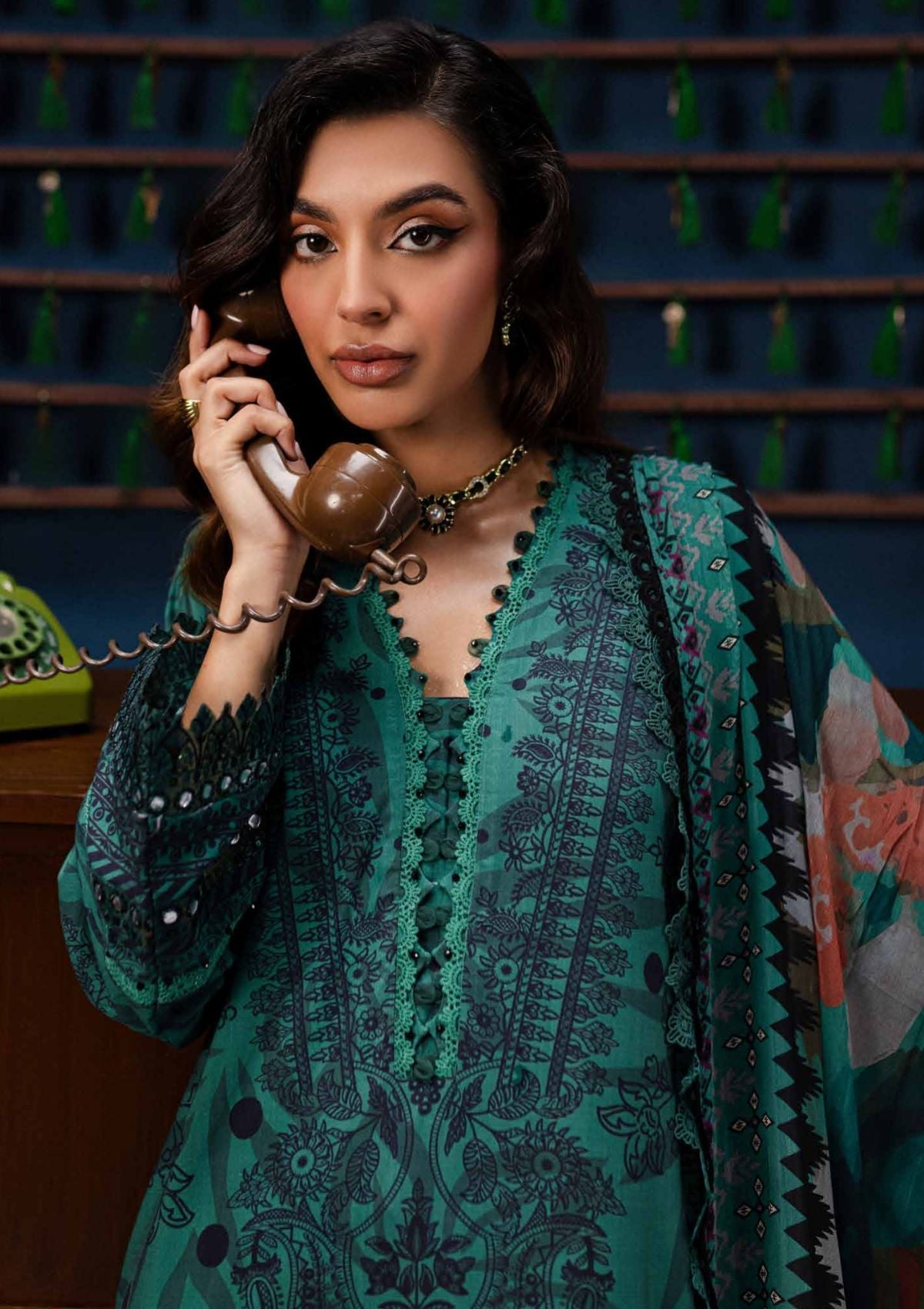 Nureh | Gardenia Lawn | NSG -160 - Official Nureh stockist in UK - Sakeena London