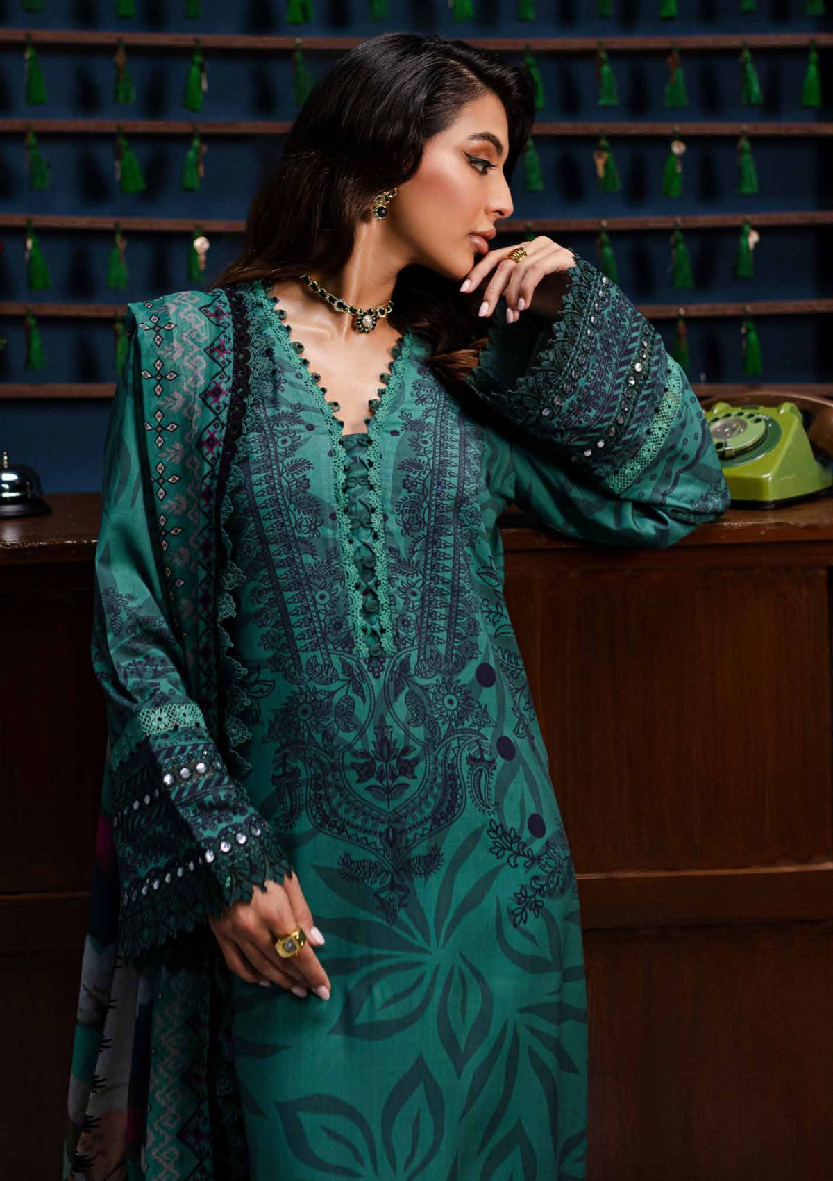 Nureh | Gardenia Lawn | NSG -160 - Official Nureh stockist in UK - Sakeena London