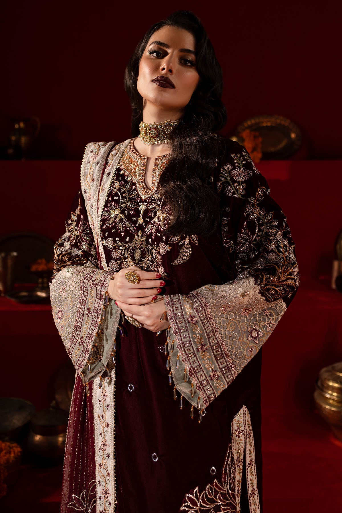 Nureh | Maya Velvet | NW-89 - Official Nureh stockist in UK - Sakeena London