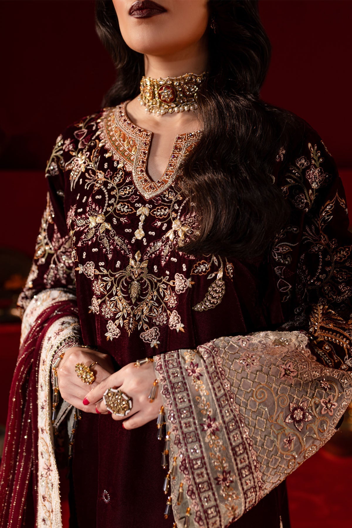 Nureh | Maya Velvet | NW-89 - Official Nureh stockist in UK - Sakeena London