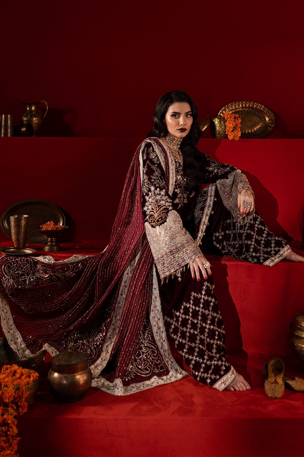 Nureh | Maya Velvet | NW-89 - Official Nureh stockist in UK - Sakeena London