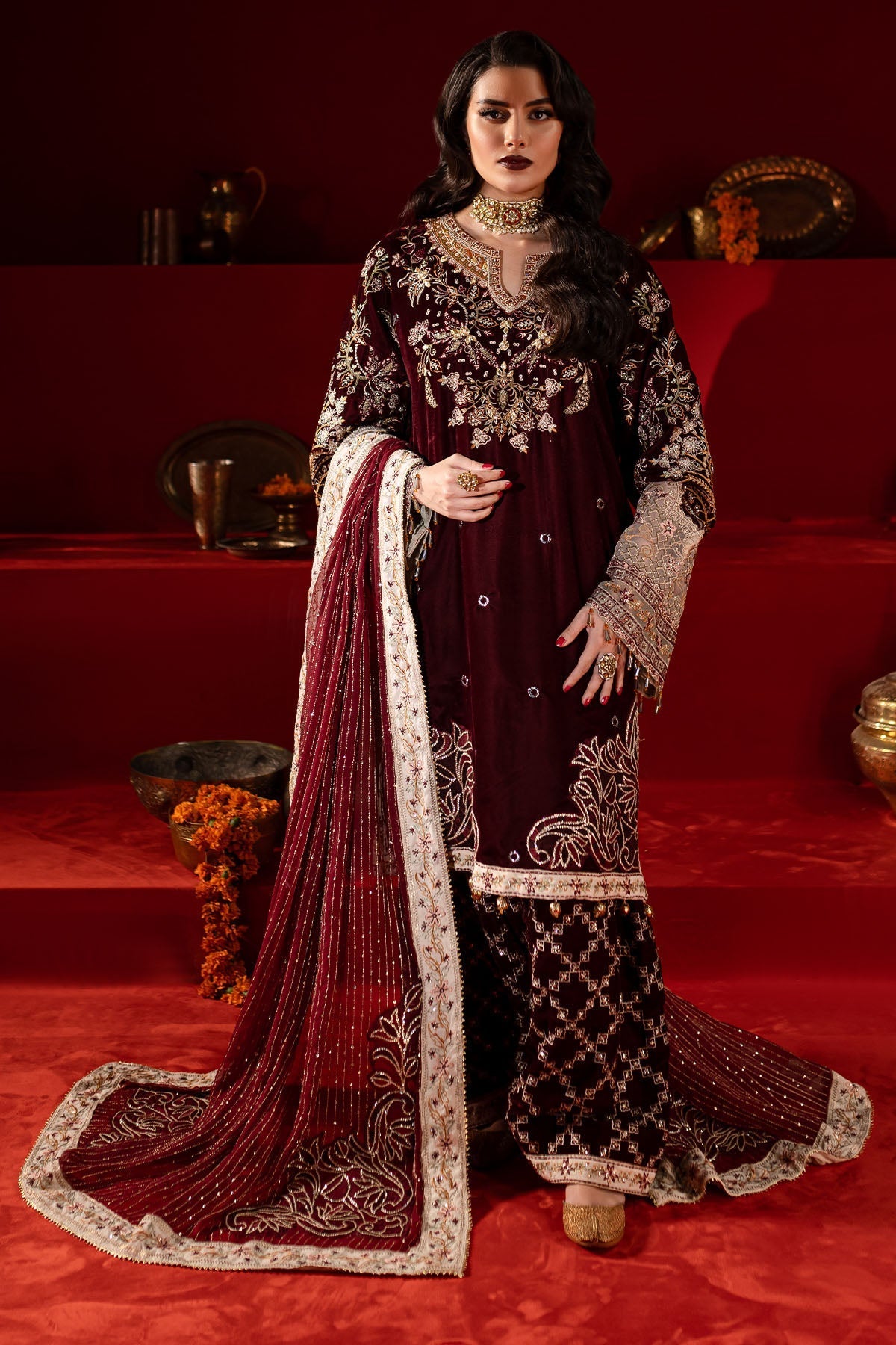 Nureh | Maya Velvet | NW-89 - Official Nureh stockist in UK - Sakeena London