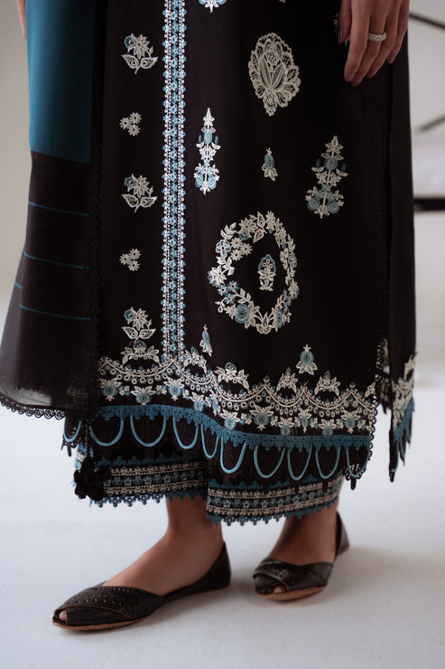 Aabyaan | Miraal Signature Embroidered Viscose 25 | NYRA (AV-05) - Official Aabyaan stockist in UK - Sakeena London