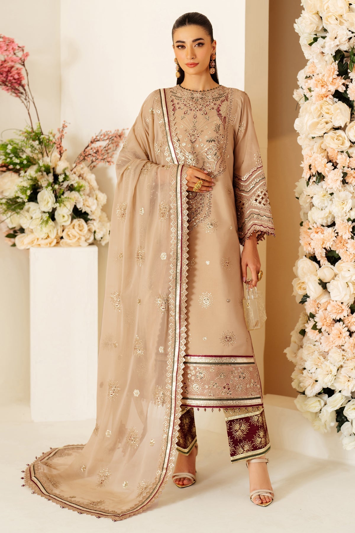 Alizeh | Luxury Raw Silk | AF-RS-06-OAK - Official Alizeh stockist in UK - Sakeena London