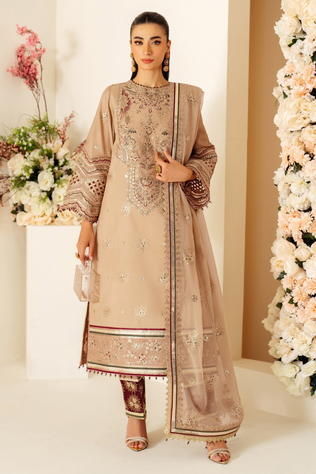 Alizeh | Luxury Raw Silk | AF-RS-06-OAK - Official Alizeh stockist in UK - Sakeena London
