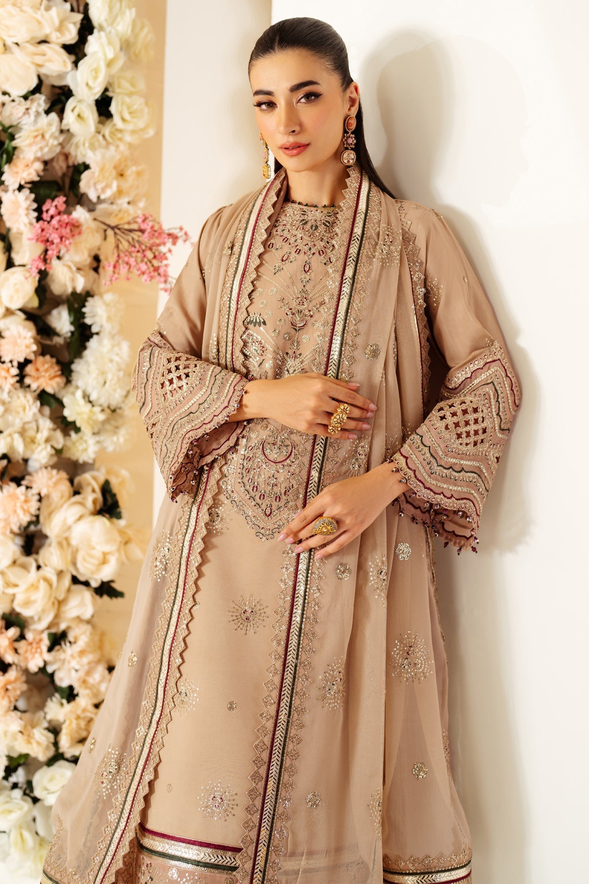Alizeh | Luxury Raw Silk | AF-RS-06-OAK - Official Alizeh stockist in UK - Sakeena London