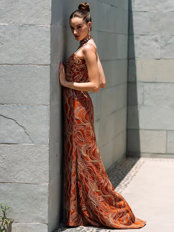 Epoque | Ciel Luxury Couture | Ochre - Official Epoque stockist in UK - Sakeena London