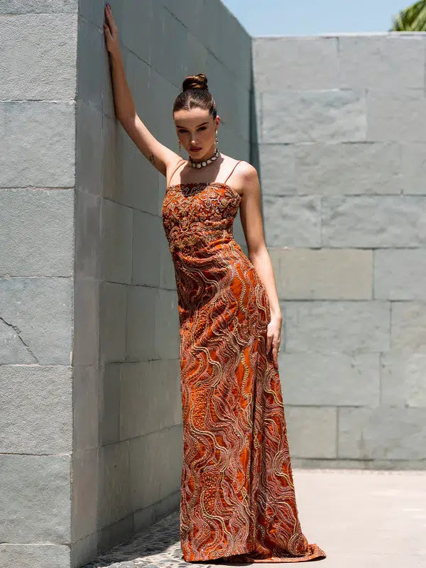 Epoque | Ciel Luxury Couture | Ochre - Official Epoque stockist in UK - Sakeena London