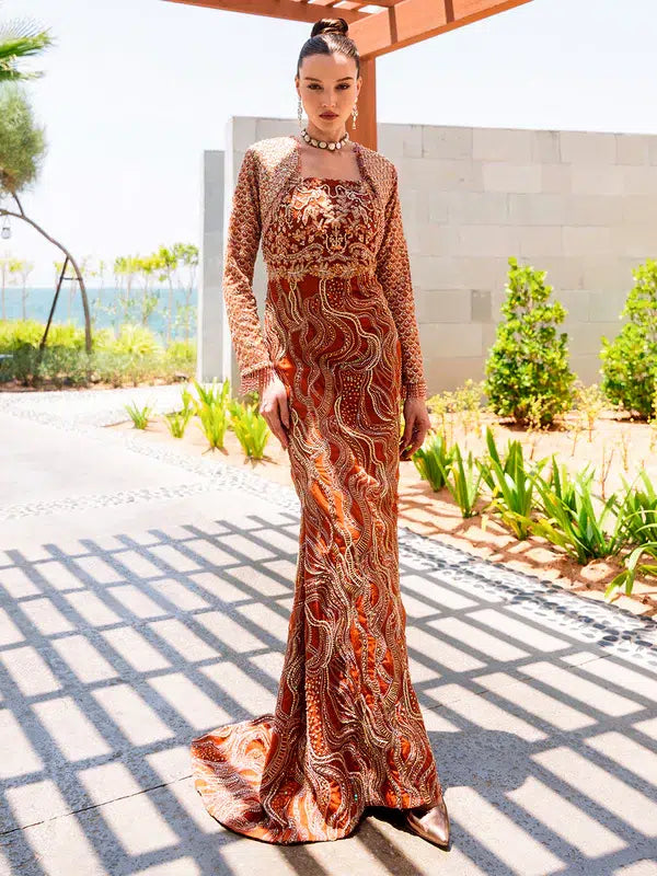 Epoque | Ciel Luxury Couture | Ochre - Official Epoque stockist in UK - Sakeena London