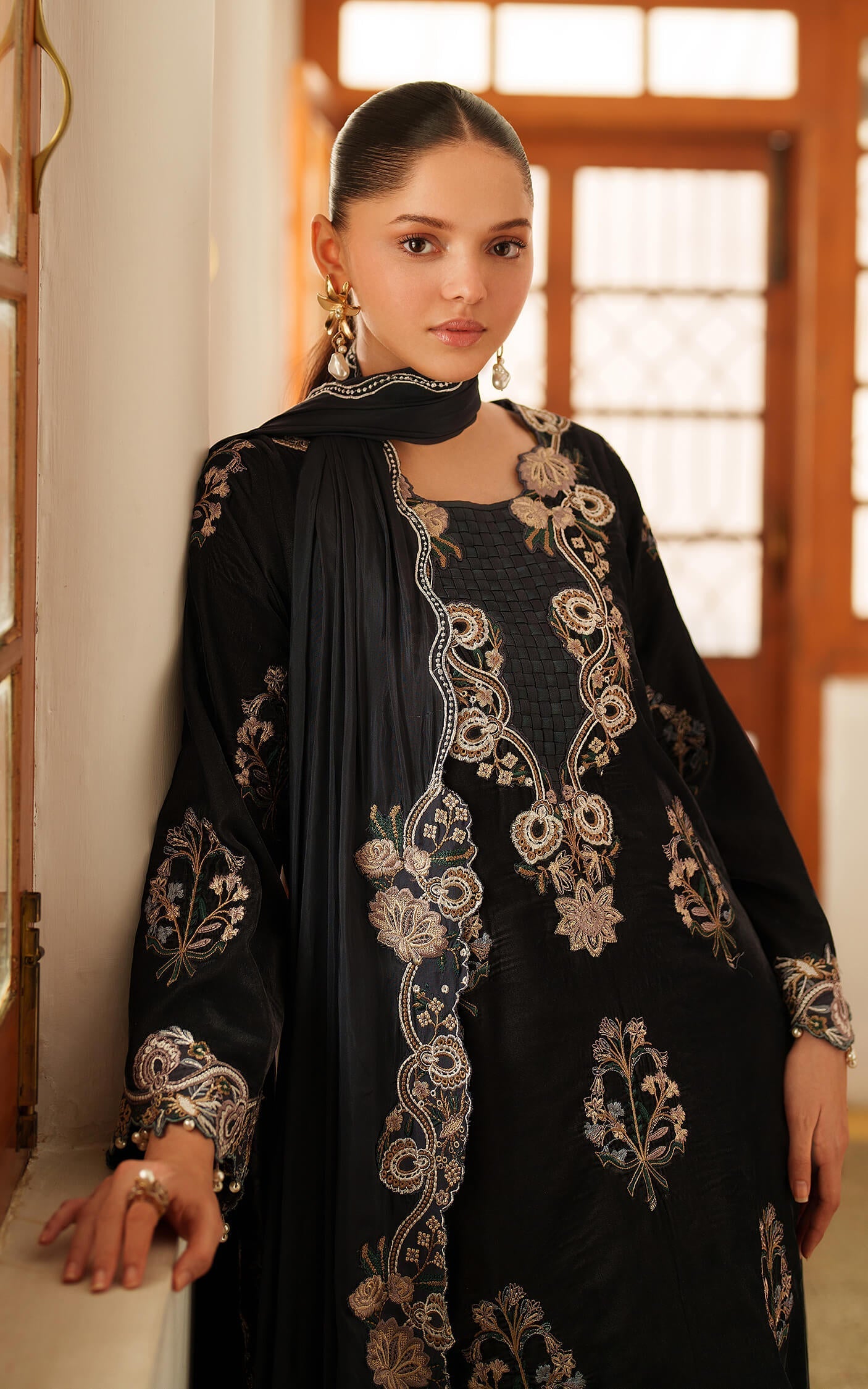 Asifa and Nabeel | Pashmina Luxe 25 | Opal LWC25-07 - Official Asifa and Nabeel stockist in UK - Sakeena London