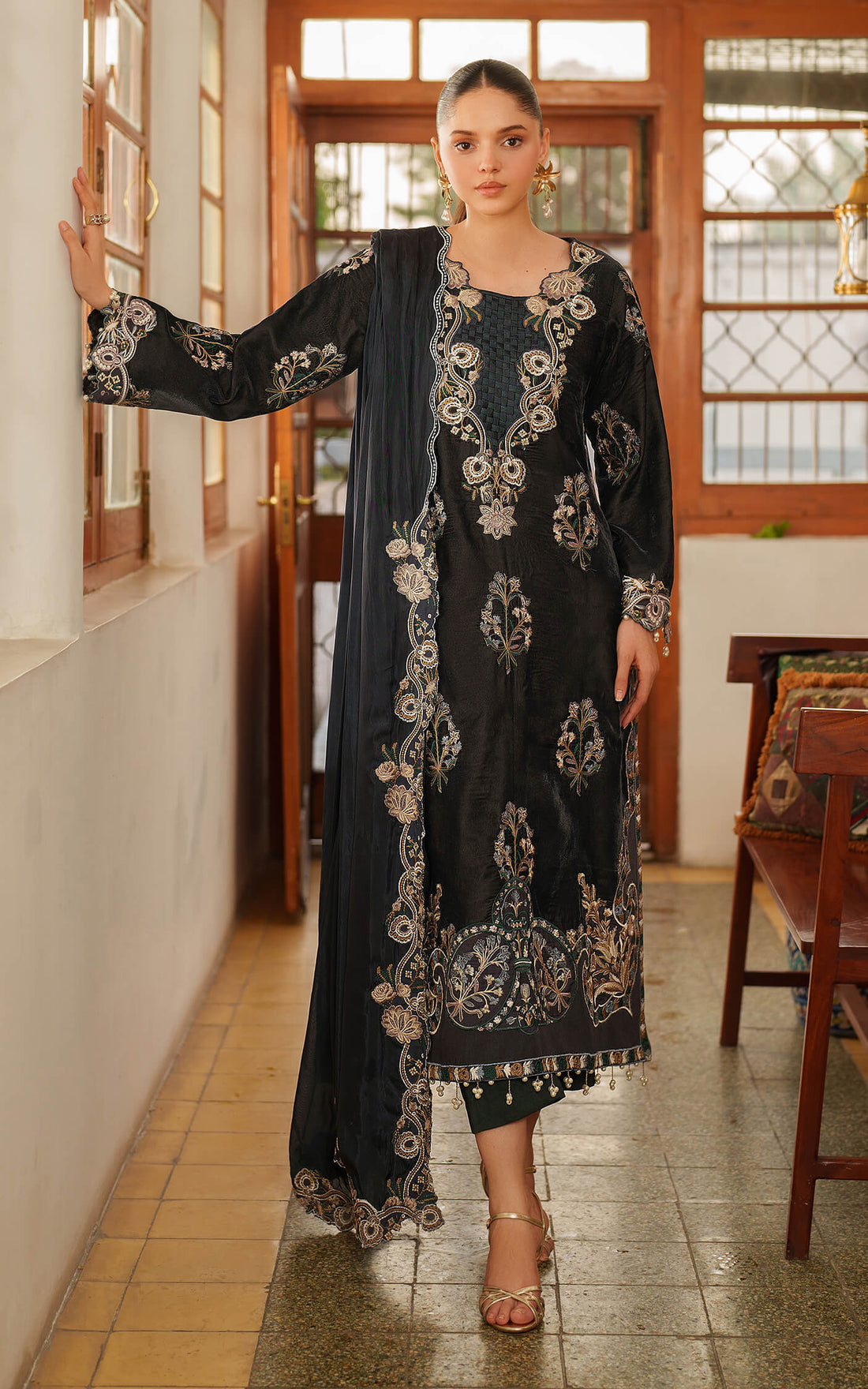 Asifa and Nabeel | Pashmina Luxe 25 | Opal LWC25-07 - Official Asifa and Nabeel stockist in UK - Sakeena London
