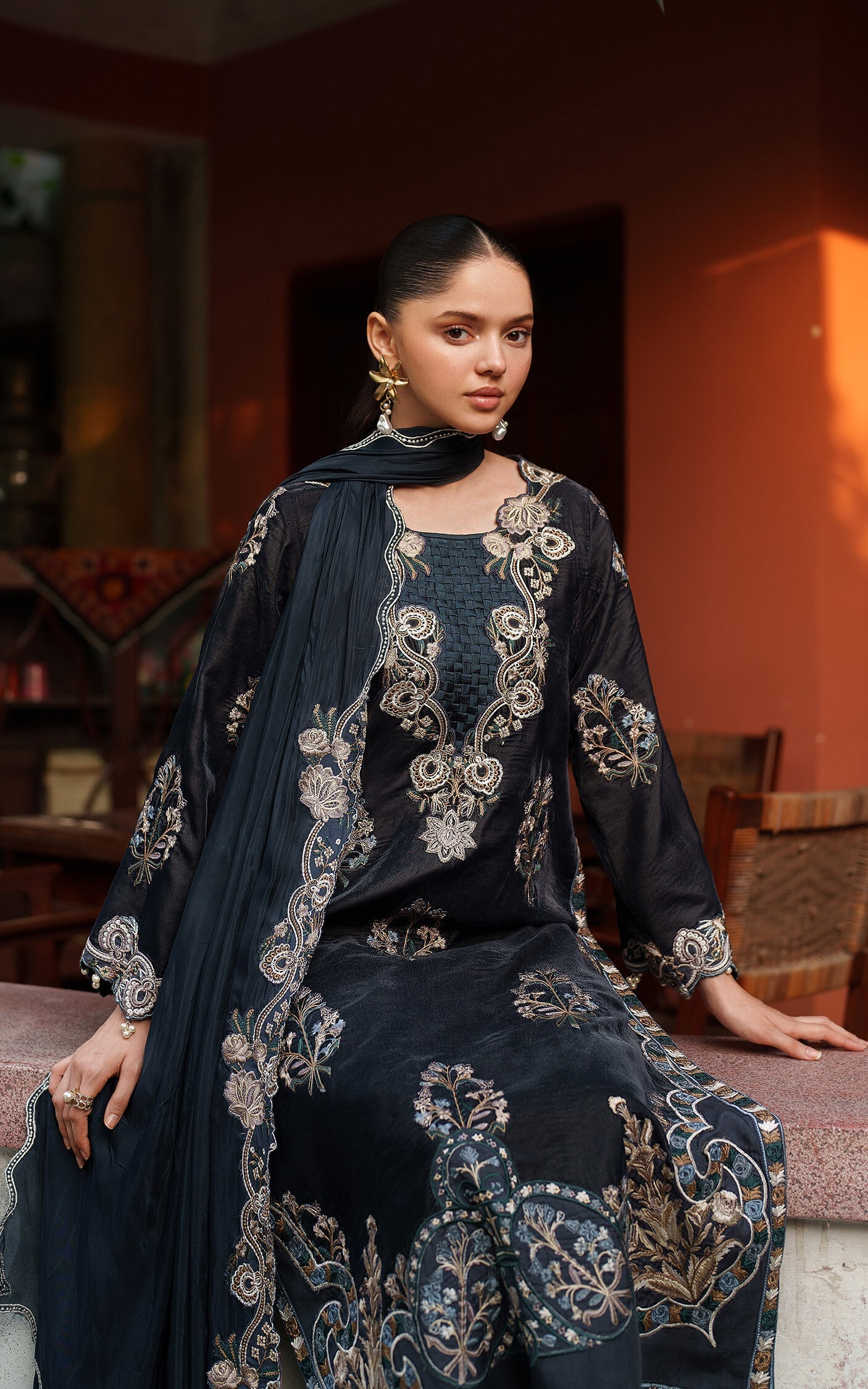 Asifa and Nabeel | Pashmina Luxe 25 | Opal LWC25-07 - Official Asifa and Nabeel stockist in UK - Sakeena London