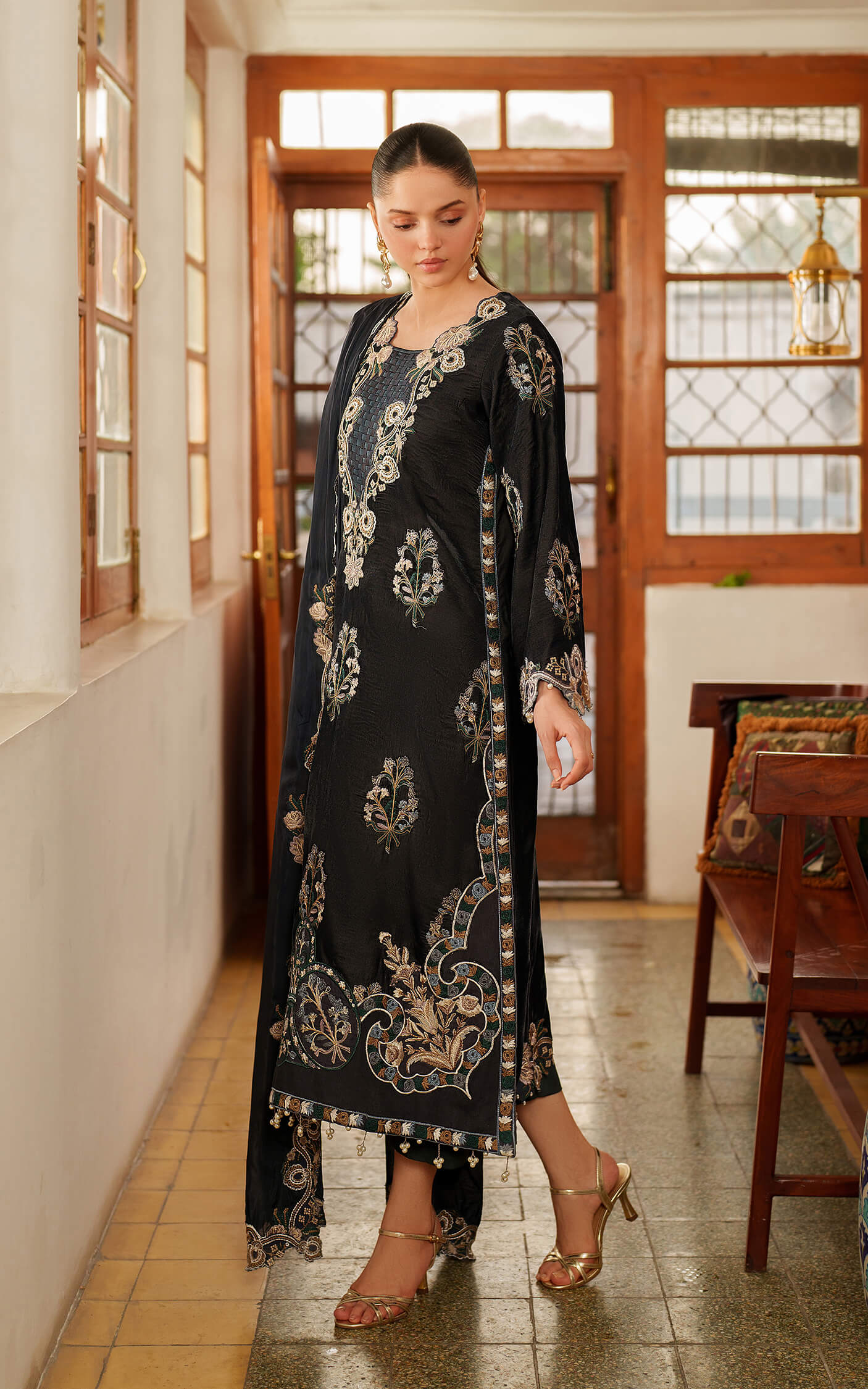 Asifa and Nabeel | Pashmina Luxe 25 | Opal LWC25-07 - Official Asifa and Nabeel stockist in UK - Sakeena London