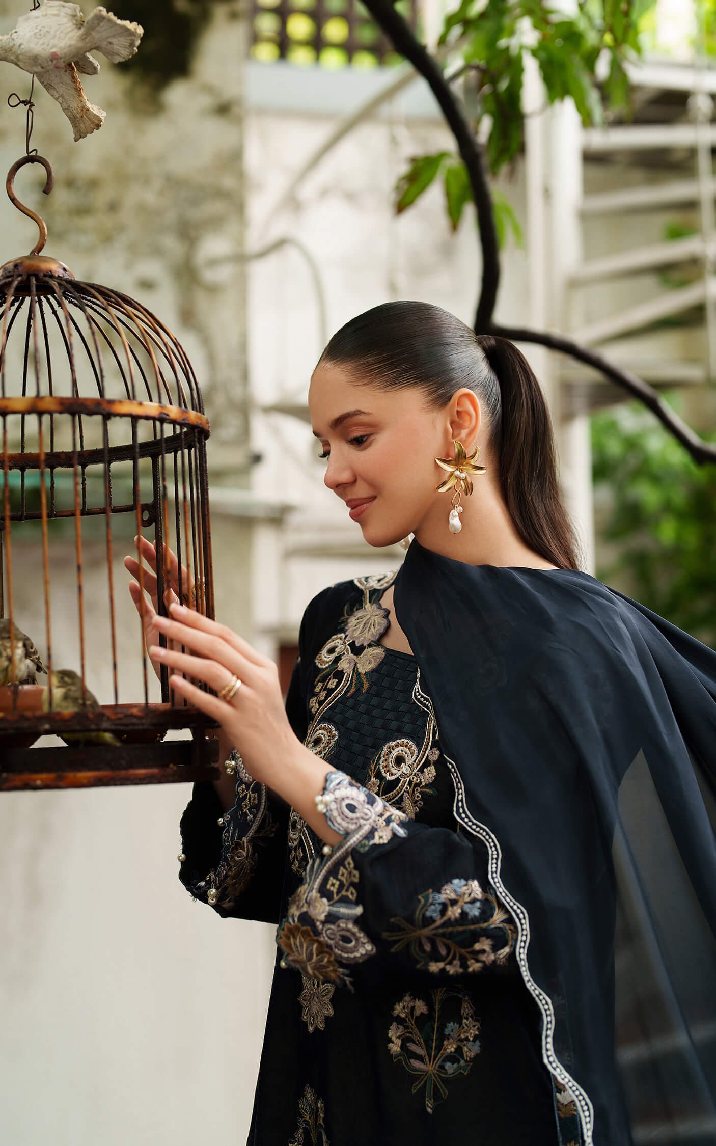 Asifa and Nabeel | Pashmina Luxe 25 | Opal LWC25-07 - Official Asifa and Nabeel stockist in UK - Sakeena London