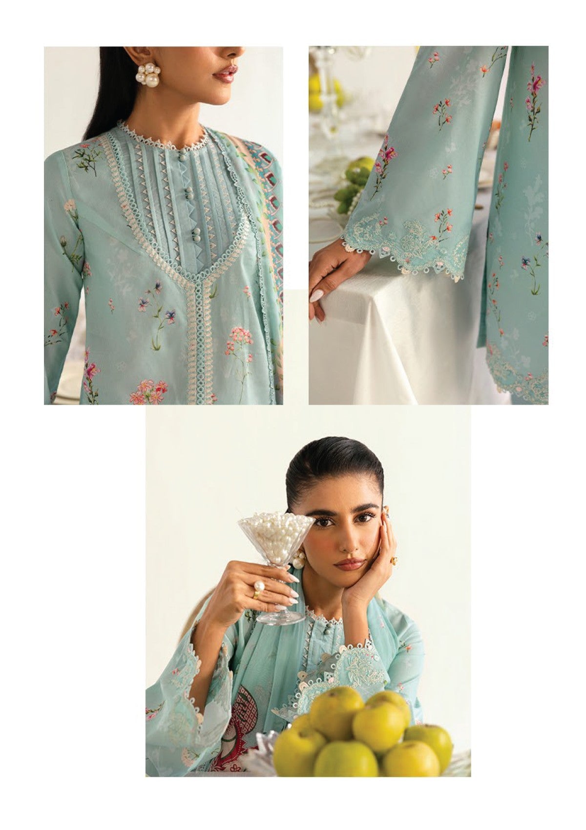 Lawn - Qalamkar - Q Prints 25 - PQ#08 B - Rena