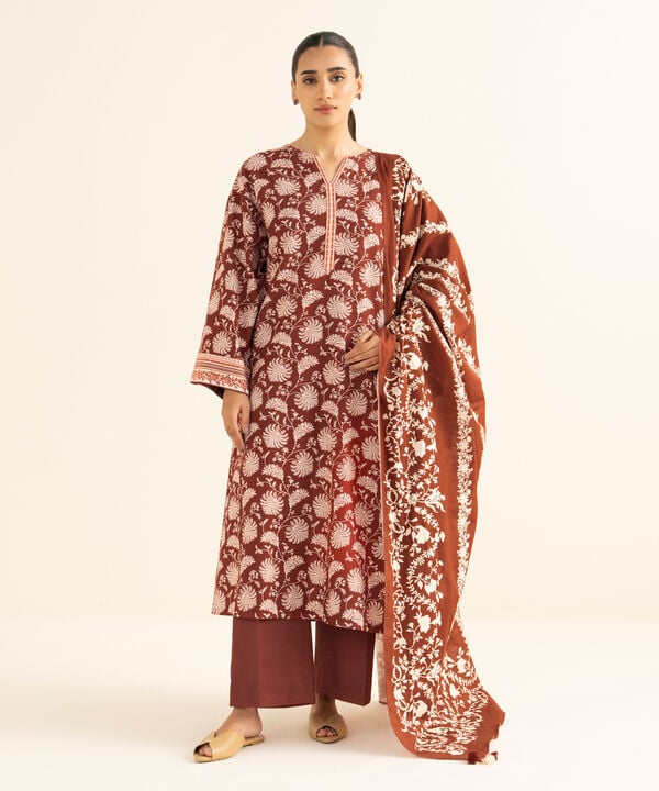 Sapphire | Fall Winter 25 | 3 Piece - Printed Lawn Suit PDY25V813SOU - Official Sapphire stockist in UK - Sakeena London