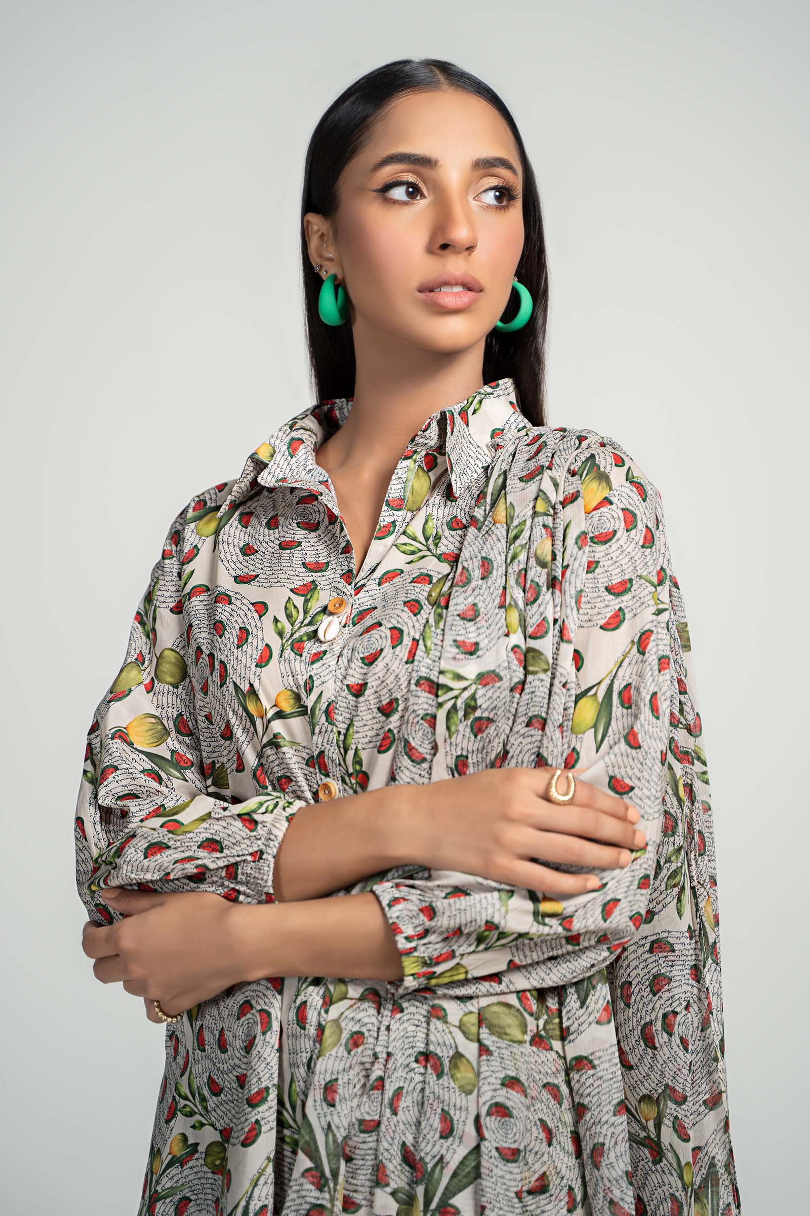 Maria B | Luxury Winter Pret 25 | PS-PF24-01-Beige - Official Maria B stockist in UK - Sakeena London