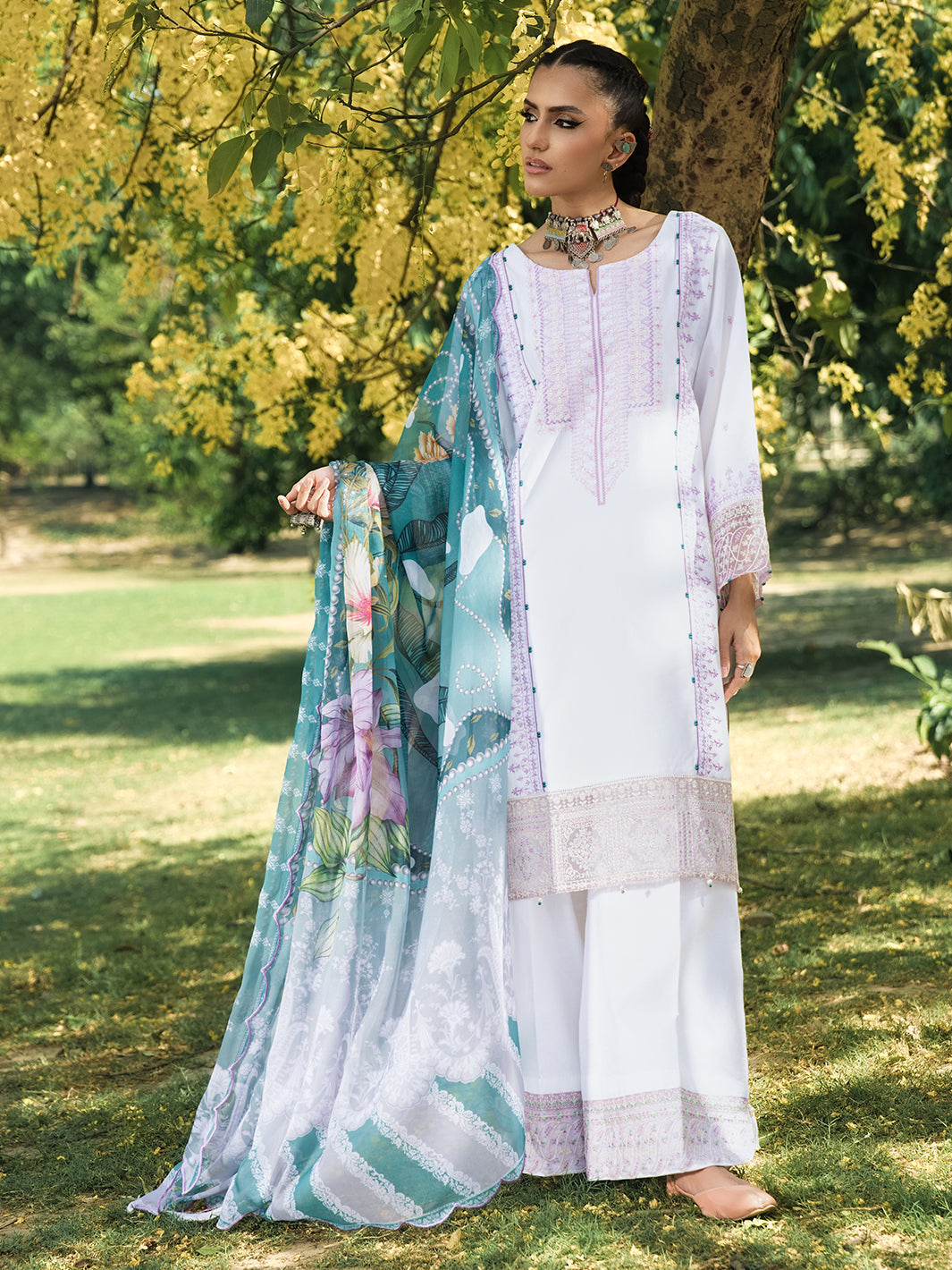 Hemstitch | The Garden Lawn | Pearl Petal - Official Hemstitch stockist in UK - Sakeena London