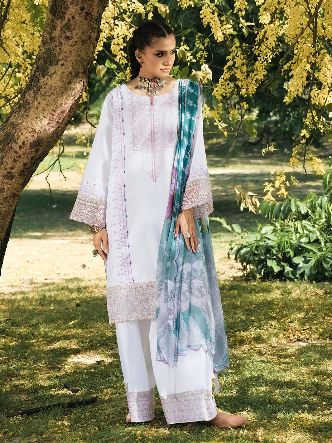 Hemstitch | The Garden Lawn | Pearl Petal - Official Hemstitch stockist in UK - Sakeena London