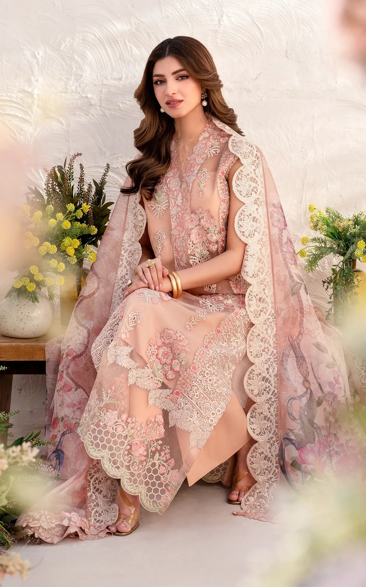Asifa and Nabeel | Azalia Sumemr 25 | Peony (AZL25-01) - Official Asifa and Nabeel stockist in UK - Sakeena London