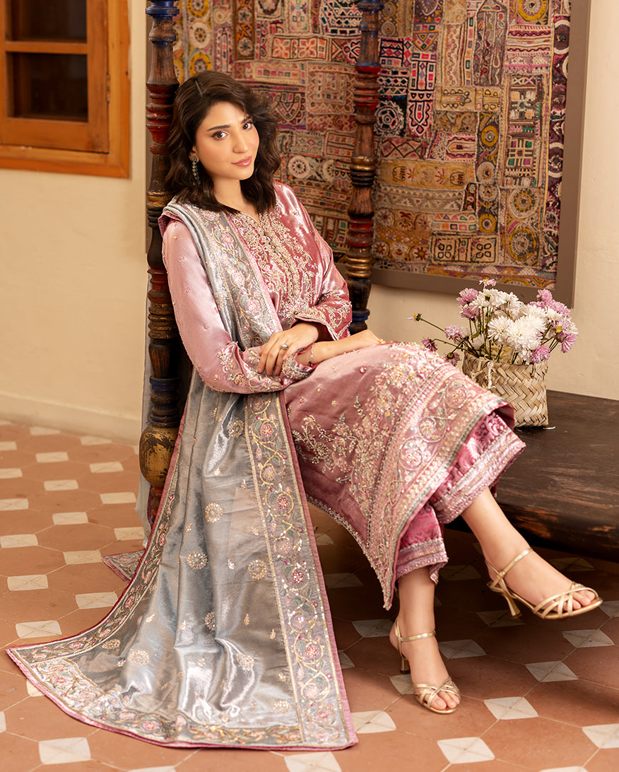 Mushq | Sunehri Lama Silk | Periwesh