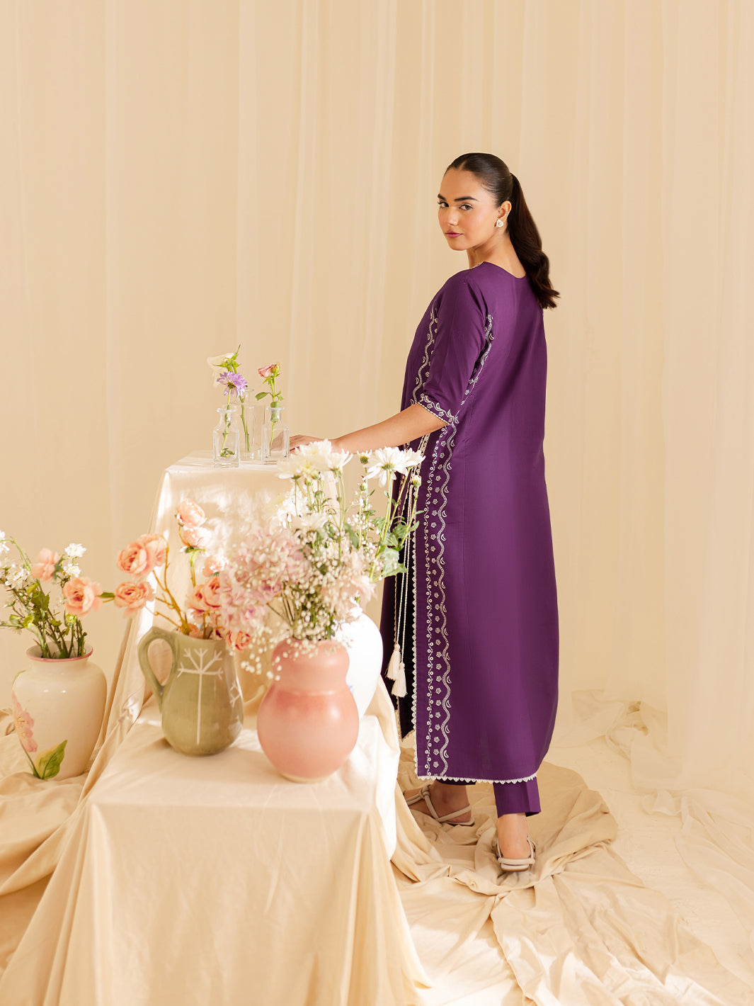 Mahnur | Petal Whispers Lawn Pret | Petalina - Official Mahnur stockist in UK - Sakeena London