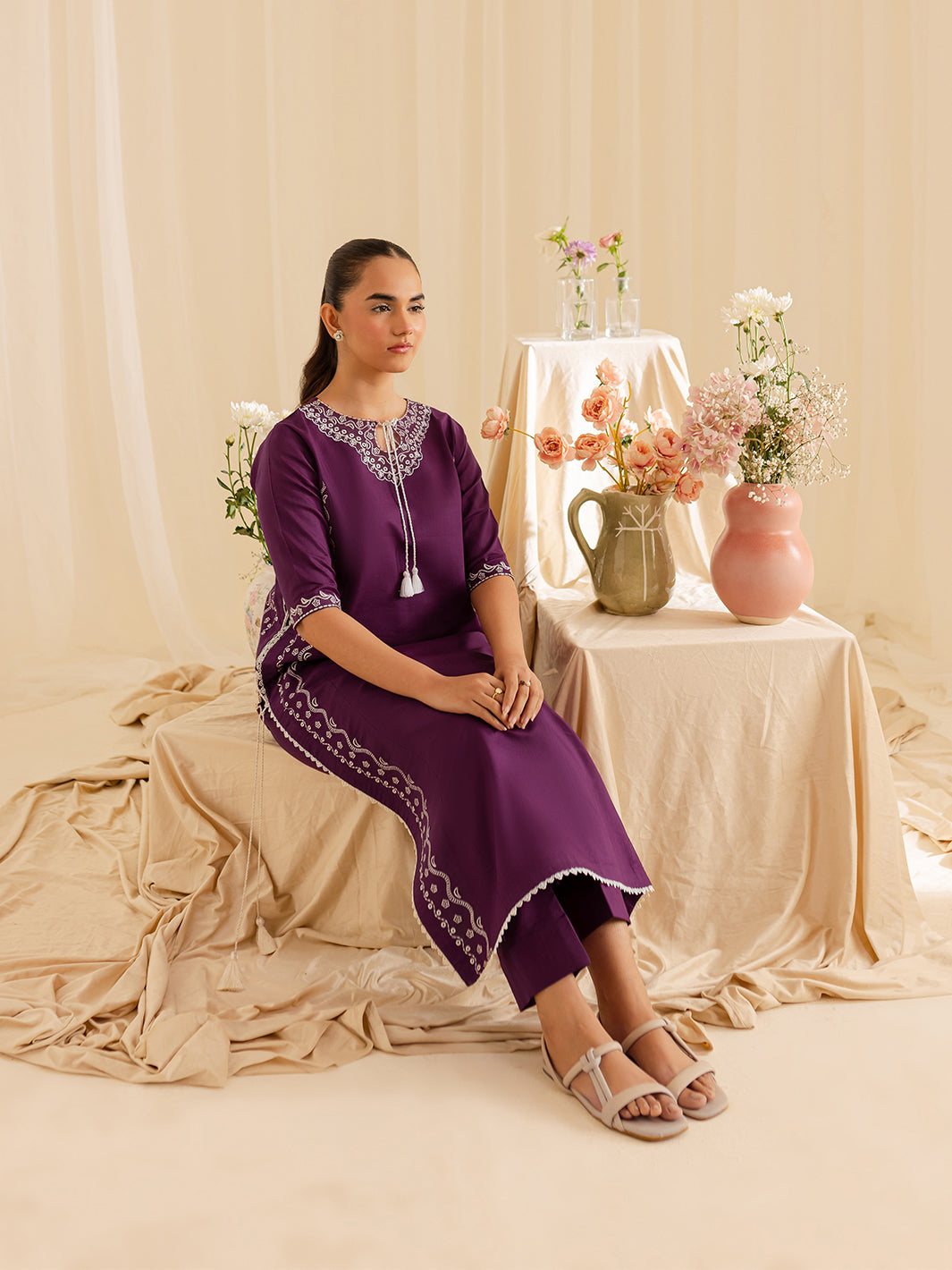 Mahnur | Petal Whispers Lawn Pret | Petalina - Official Mahnur stockist in UK - Sakeena London