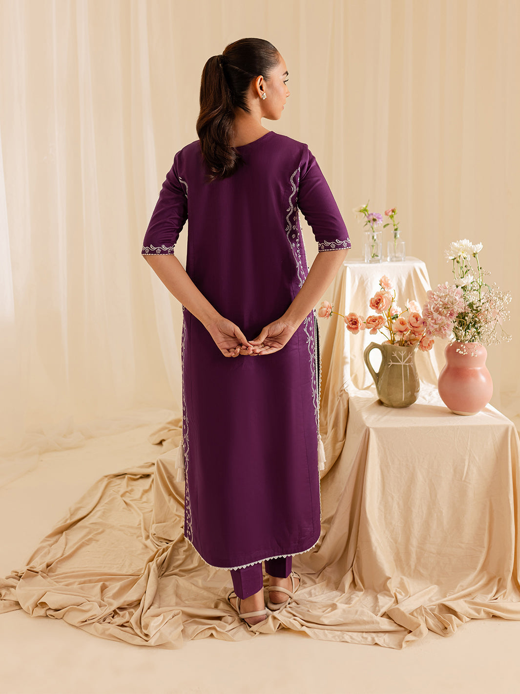 Mahnur | Petal Whispers Lawn Pret | Petalina - Official Mahnur stockist in UK - Sakeena London