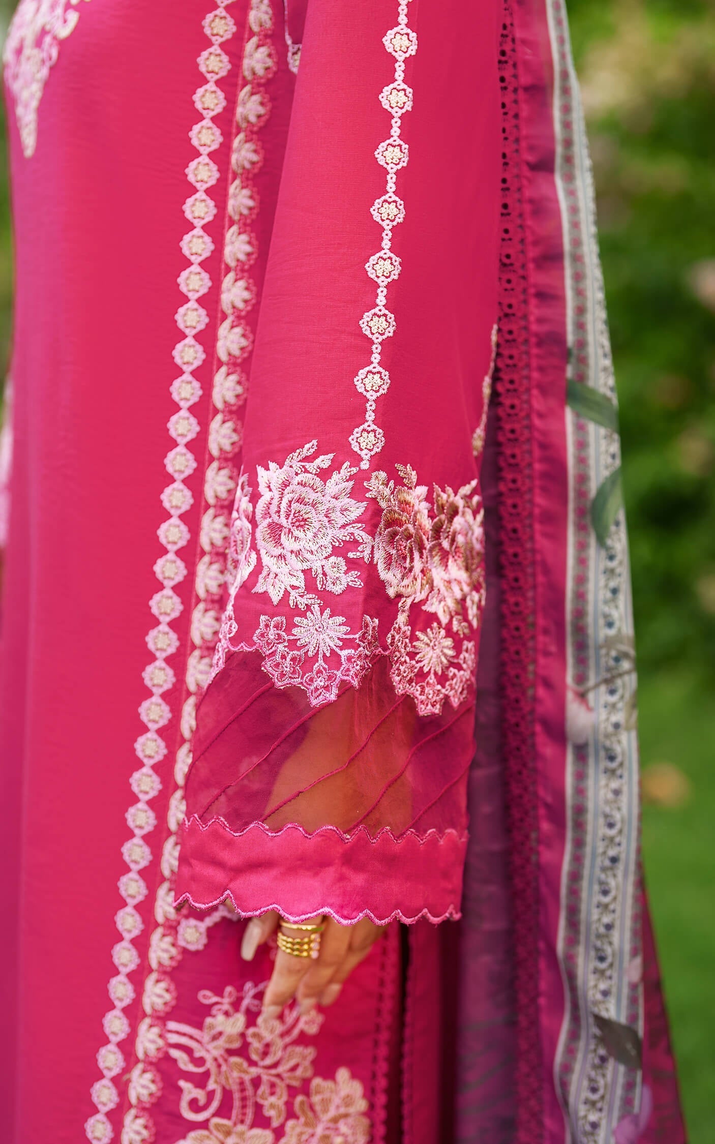 Asifa and Nabeel | Eden Cambric 25 | Pink Reverie ECU25-06 - Official Asifa and Nabeel stockist in UK - Sakeena London