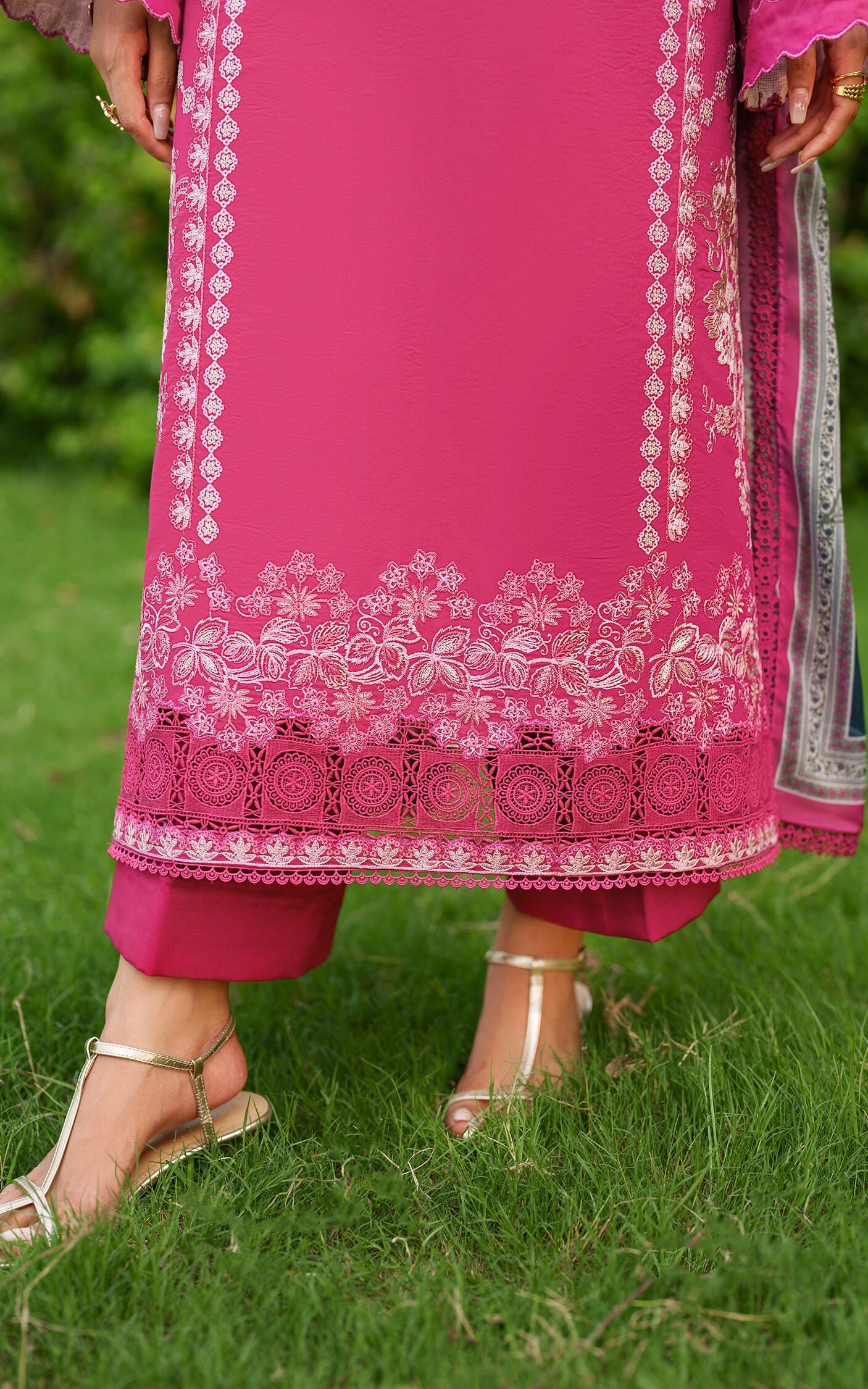 Asifa and Nabeel | Eden Cambric 25 | Pink Reverie ECU25-06 - Official Asifa and Nabeel stockist in UK - Sakeena London
